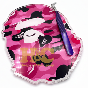 กล่องอะคริลิคสำหรับใส่ขนตาปลอมรูปทรงผีเสื้อ พร้อมแหนบ  รักษ์โลก ทนทาน อุปกรณ์ต่อขนตา  รับทำโลโก้ตามสั่ง - Product Image 2