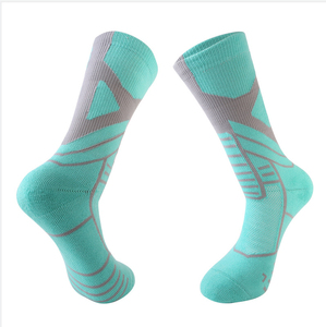 Custom Logo Men's Spandex/Polyester <b>Knee</b> <b>High</b> Socks with Cotton Liner Breathable & Eco-Friendly Adult Sports Athletic Hosiery - Product Image 4