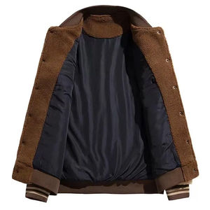 Chaqueta Varsity de Lana con Parches en las Mangas, Color Personalizado, Calidad Superior, Forro Sherpa de Alta Calidad, Nueva Llegada 2026 - Product Image 3