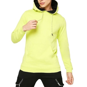 Sweat-shirt à capuche pour homme coupe classique, personnalisé, avec logo frontal uni, style streetwear, en polaire respirant et à séchage rapide, vente en gros - Product Image 2
