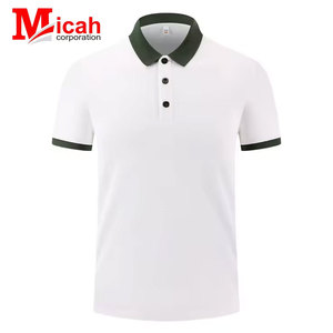 Chemise à manches courtes de qualité supérieure pour le sport et le fitness en plein air, respirante, en toile maillée, avec col à revers, anti-plis, motif imprimé - Product Image 5