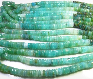 Cuentas de Ópalo Peruano Multicolor Natural en Forma de Rueda Heishi de 6.5mm, Corte Facetado de Alta Calidad, Tira de 8 Pulgadas, Gemas Valley para Joyería - Product Image 6