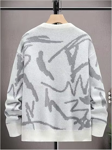 Pull pour homme, classique, toucher doux, tricot de qualité supérieure, automne, décontracté, respirant, mélange de coton, usine de vêtements OEM Bangladesh - Product Image 2