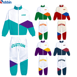 Top Trend Men Outfit Windbreaker Set Windproof Men Custom Polyester Tracksuit <b>Zipper</b> <b>Jacket</b> and Pants Windbreaker Sets - Product Image 4