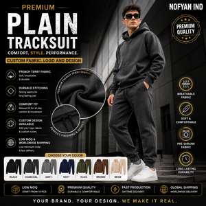 Ensemble de survêtement unisexe en coton molletonné lourd style hip-hop - OEM/ODM, marque privée, vente en gros - Product Image 2