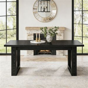 Tavolo da Pranzo Rettangolare per Soggiorno e Cucina per Accogliere gli Ospiti - Product Image 4