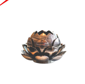 Support de bougie en aluminium de qualité supérieure, design étoile de mer argentée, fait main, décoration de table - Product Image 5