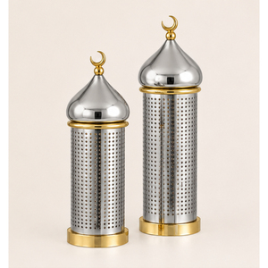 Adorno de Mesa Islámico de Acero Inoxidable con Diseño de Minarete de Ramadán, Cúpula Hueca de Mezquita, para Centro de Mesa de Eid Mubarak - Product Image 3
