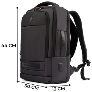 MICH Laptop <b>Backpack</b> 44x30x13cm Nylon USB Charging Port Unisex Modern Style Shoulder Straps Zipper Closure - Product Image 2