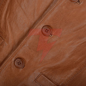Sleeveless Winter Casual Vintage <b>Leather</b> <b>Vest</b> Custom Color Custom Logo High Quality Outerwear for Men - Product Image 5