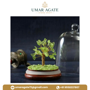 Árbol de Piedras Preciosas de Peridoto Hecho a Mano al por Mayor, Decoración Feng Shui Reiki para la Prosperidad, Envuelto en Alambre, Calidad Premium - Product Image 4