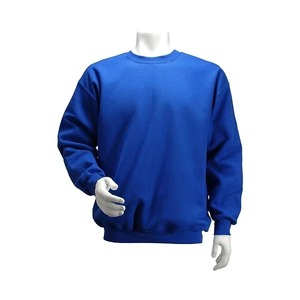 Custom Heavyweight Crewneck Sweatshirt Sky Blue Carolina Blue 100% Cotton Fleece <b>Pullover</b> Blank Plain <b>Men</b> Classic Fit OEM Bulk - Product Image 3