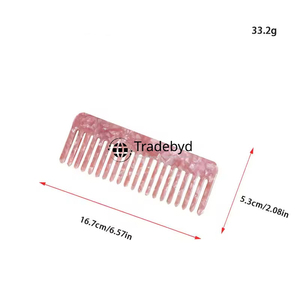 Tradebyd Handmade <b>Resin</b> Comb Elegant Grooming Accessory for Women Men and Professional Stylists - Product Image 5