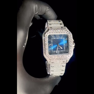 Montre de luxe neuve de haute qualité sertie de diamants de laboratoire incolores pour hommes, prix de gros de la meilleure qualité - Product Image 4