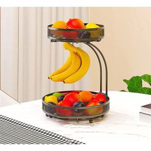 Panier à fruits en métal fait main pour la cuisine, élégant organisateur de comptoir avec structure durable pour les produits frais - Product Image 4