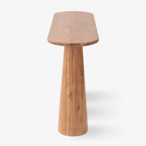 Table console moderne en bois de pin massif pour salon, hôtel, salle à manger, avec pieds arrondis - Product Image 4