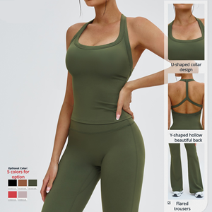 Custom logo Women Clothing Two Piece Zipper Sets Long Sleeve Zip Top and High Waist <b>Leggings</b> Gym Sportswear Long Sleeve Set - Product Image 5
