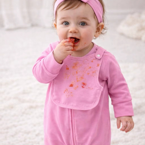 Mameluco Unisex Personalizable 100% Algodón para Bebé con Babero Desmontable, Ropa Suave y Transpirable para Recién Nacido, Uso Diario - Product Image 1