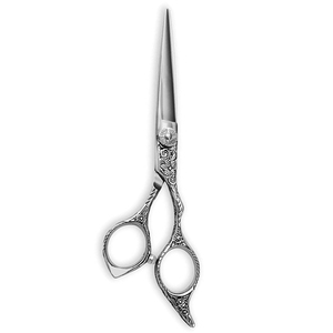 Tijeras de barbero Dall Finish con cuchillas afiladas, punta puntiaguda, tijeras de peluquería con soporte para el dedo y silenciador. - Product Image 4