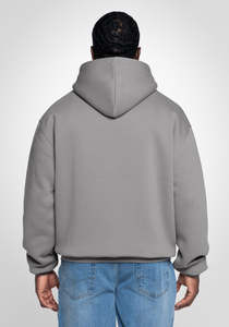 Sweat-shirt à capuche d'hiver 100 % coton brodé, doublé, avec étiquette personnalisée, style streetwear décontracté, vêtement écoresponsable - Product Image 4