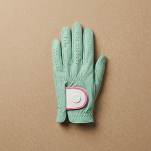 Guante de Golf Deportivo Antideslizante de Alto Rendimiento Personalizado, Cuero Cabretta, Mano Izquierda, Paneles Ventilados en los Dedos, Ajuste Ergonómico, Ajustable - Product Image 1