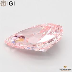 Diamante Cultivado en Laboratorio CVD, Corte Pera, 2.00 Quilates, Color Rosa Intenso, Claridad VS1, con Certificado IGI, para Anillo de Obra Maestra de Lujo - Product Image 4