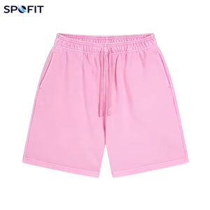 Pantalones Cortos Unisex de Verano con Logotipo Personalizado, 420g, Transpirables, Ecológicos, con Cordón Ajustable, Impresión por Transferencia de Calor, Efecto Desteñido por el Sol - Product Image 3