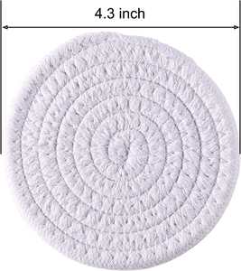 Posavasos Tejidos Estilo Boho para Bebidas, Absorbentes, Hechos a Mano, para Mesa, Cafetería, Decoración del Hogar, Regalo Perfecto para el Hogar - Product Image 5