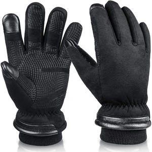 Mazafy – gants en cuir à doigts entiers de haute qualité, unisexes, légers, respirants, pour l'hiver, pour garder les mains au chaud, protection des mains, décontractés - Product Image 1