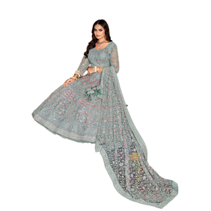 Lehenga Choli de mariée, coiffure élégante pour les mariées - Product Image 1
