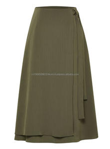 กระโปรงทำงานปักลายทรงเอระบายอากาศได้ดีสำหรับผู้หญิงกระโปรงใส่ทำงานออฟฟิศสไตล์สาวออฟฟิศหรูหรา - Product Image 2