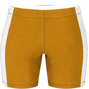 Shorts de football jaune moutarde, uniforme sportif, vêtements d'entraînement d'équipe, vêtements de sport personnalisés, vêtements de performance - Product Image 5