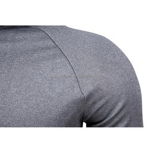 Custom Logo Long Sleeve Polyester <b>Men</b> Breathable Gym <b>Black</b> Hoodie - Product Image 6