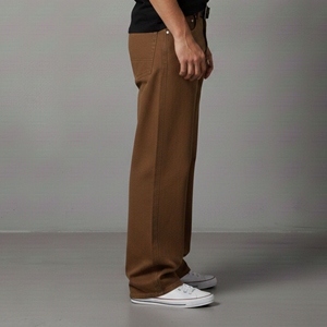 Pantalones Vaqueros Anchos de Algodón Lavado de Alta Calidad para Hombre, Estilo Hip Hop, Pierna Recta, Venta al por Mayor Directa de Fabricante - Product Image 6