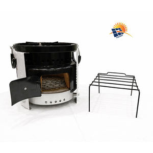 Estufa de leña con cuerpo de hierro fundido duradero, con puerta y asas, en oferta, precio de exportación. - Product Image 2