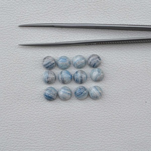 Cabochon rond en rhodochrosite bleue naturelle de 4 mm, 6 mm, 8 mm, 10 mm pour bijoux en argent, accessoires de bricolage, taille personnalisée disponible - Product Image 2
