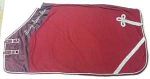 Alfombra de caballo de lana Polar de 220GSM más vendida, personalizable, de algodón de alta calidad, cuello de visón cruzado completo, características premium - Product Image 4