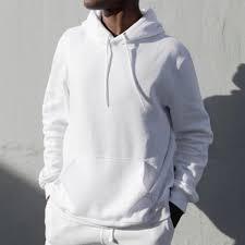 Sweat à capuche blanc premium épais – Vente en gros, molleton de coton 360-400 GSM - Product Image 3