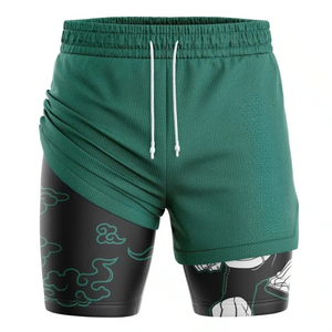 Activewear Men 2 in 1 Fitness <b>Shorts</b> <b>with</b> <b>Phone</b> <b>Pocket</b> Compression Liner Gym <b>Shorts</b> Bulk Custom Manufacturer - Product Image 5