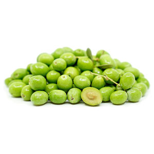 Aceitunas Verdes Frescas Estilo Tropical, Color Natural, Sin Hueso, para Pizza, Ensaladas e Industria de Comida Rápida - Product Image 1