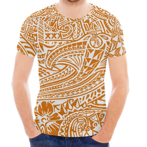 High Visibility Reflective Eco-Friendly Lightweight <b>100</b>% <b>Polyester</b> Short Sleeve Custom Hawaiian Polynesian Aloha Safety T-<b>Shirts</b> - Product Image 4