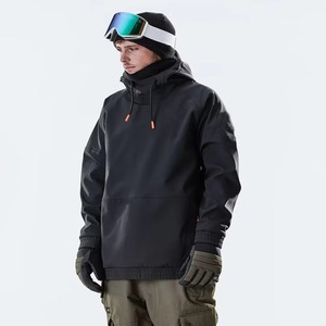 Chaqueta Impermeable para Esquí y Snowboard para Hombre, Color Bronceado, Gris Claro, Naranja, Negro, con Capucha, Tipo Anorak, Bolsillo Canguro, Tecnología Gore-Tex - Product Image 5
