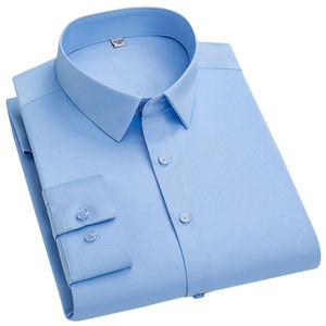 Chemise de bureau formelle pour homme 100% coton, col rabattu, respirante, anti-UV, tissu satiné, imprimé numérique, vêtements personnalisés - Product Image 3