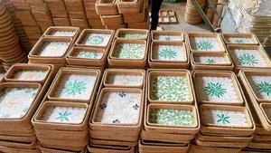 Nouvel Arrivage Plateau en Jacinthe d'Eau Fait Main de Haute Qualité Planche à Fromage en Bois Écologique ThanhtongCraft Contact Alimentaire Vietnam - Product Image 3