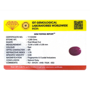 6.4 Carat Premium African Ruby Oval Cut Loose Gemstone 100% Natural for Fine Jewelry - Product Image 4