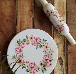 Rodillo y Tabla de Amasar de Madera Ligera, Fácil de Agarrar, Chakla Belan, para Amasar Cómodamente - Product Image 2