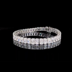 Radiant Cut Lab Grown Diamond Tennis <b>Bracelet</b> 14K White Gold IGI Certified Luxury Jewelry - Product Image 3