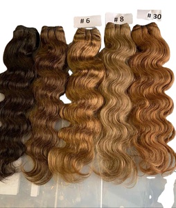 Lot de Cheveux Indiens Vierges Bruts 100% Naturels, Alignés sur la Cuticule, Qualité Temple, Vente en Gros - Product Image 1