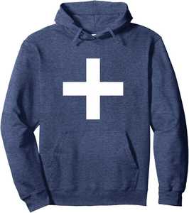 Sweat-shirt à capuche bleu avec cordon de serrage et poche avant pour homme - Product Image 2