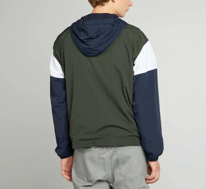 เสื้อแจ็คเก็ตกันลมผู้ชายไซส์ใหญ่ สไตล์ลำลองสำหรับกิจกรรมกลางแจ้ง ระบายอากาศได้ดี ผลิตจากไนลอน ปิดด้วยซิป ดีไซน์เท่ กันน้ำ เหมาะสำหรับฤดูร้อน - Product Image 5